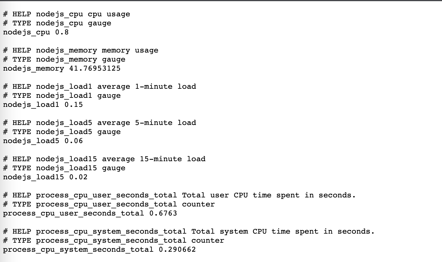 metrics